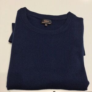 Quince Men’s Mongolian Cashmere Crewneck Blue Sweater Size XXL - M402